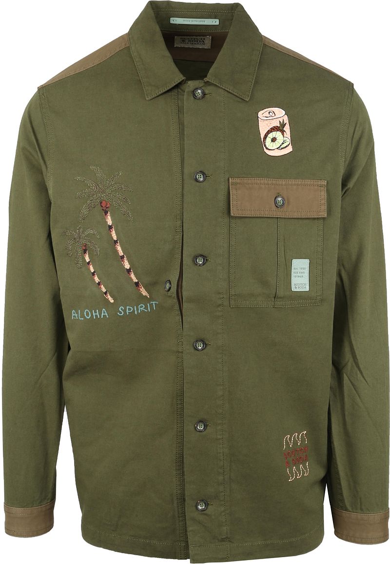 Scotch and Soda Veste Verte Vert foncé Vert taille M