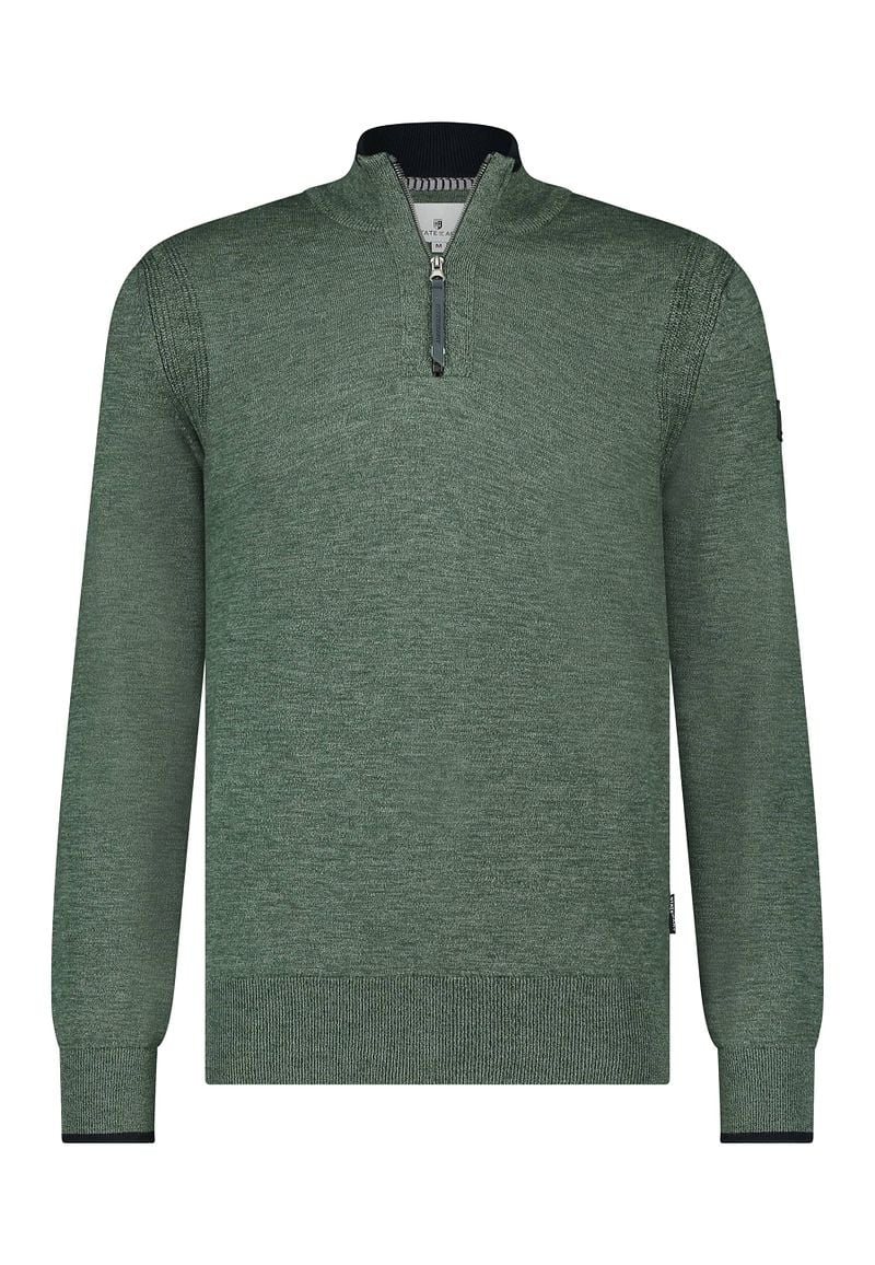 State of Art Half Zip Trui Groen