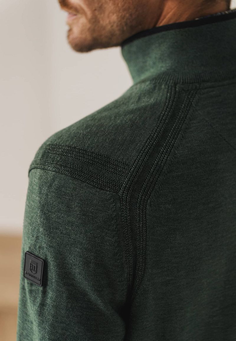 State of Art Half Zip Trui Groen
