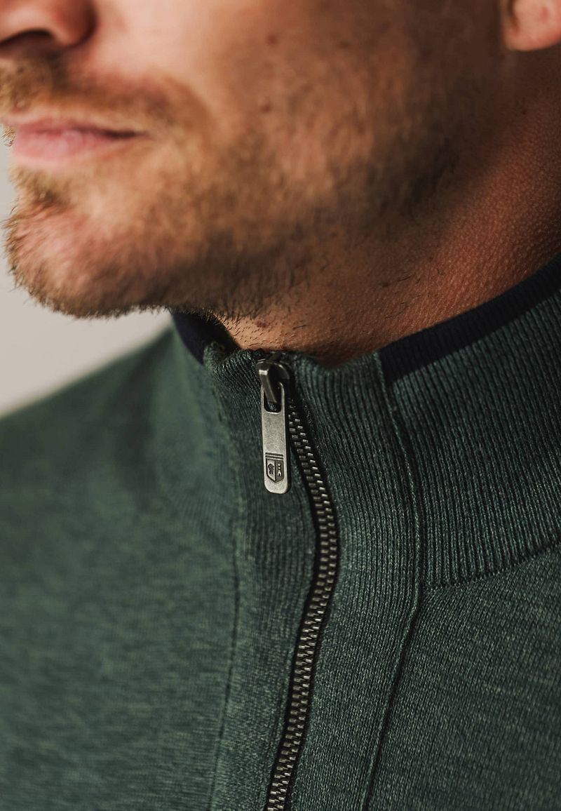 State of Art Half Zip Trui Groen