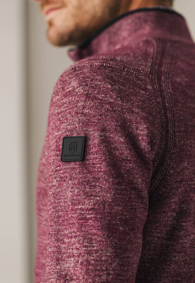 State of Art Half Zip Trui Rood