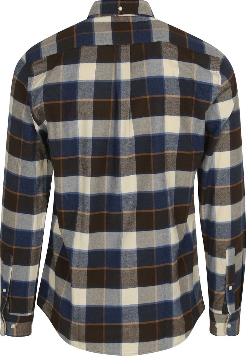 Barbour Valley Hemd Karo Braun Blau - Größe L günstig online kaufen