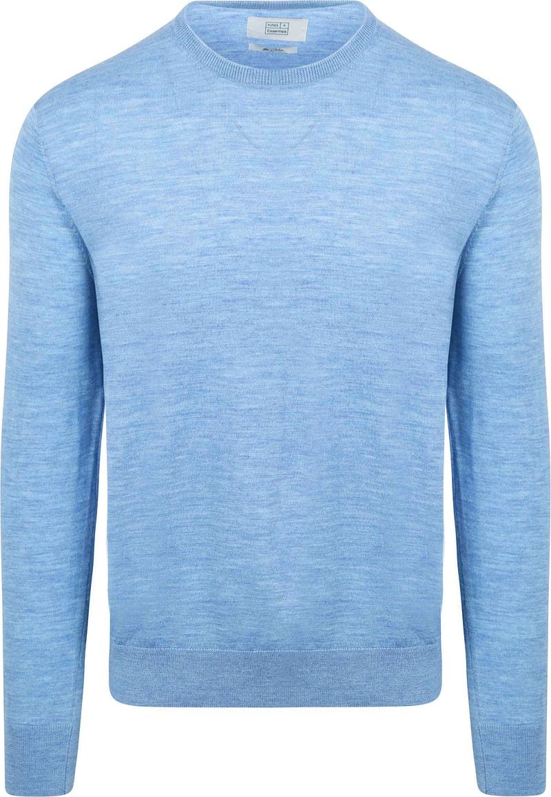 King Essentials The John Pullover Merino Hellblau - Größe S günstig online kaufen