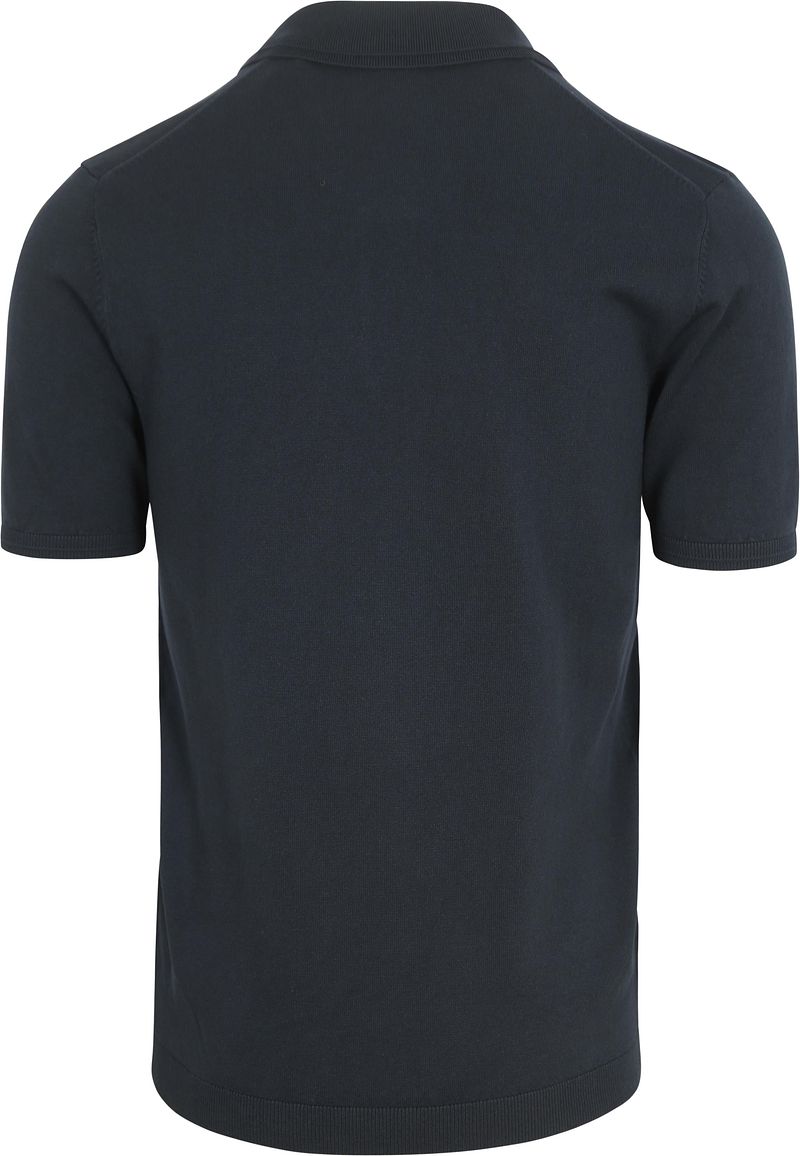 No Excess Half Zip Poloshirt Navy