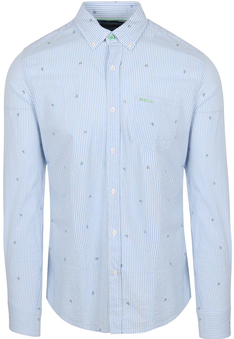 NZA Hemd Julius Print Blau - Größe 3XL günstig online kaufen
