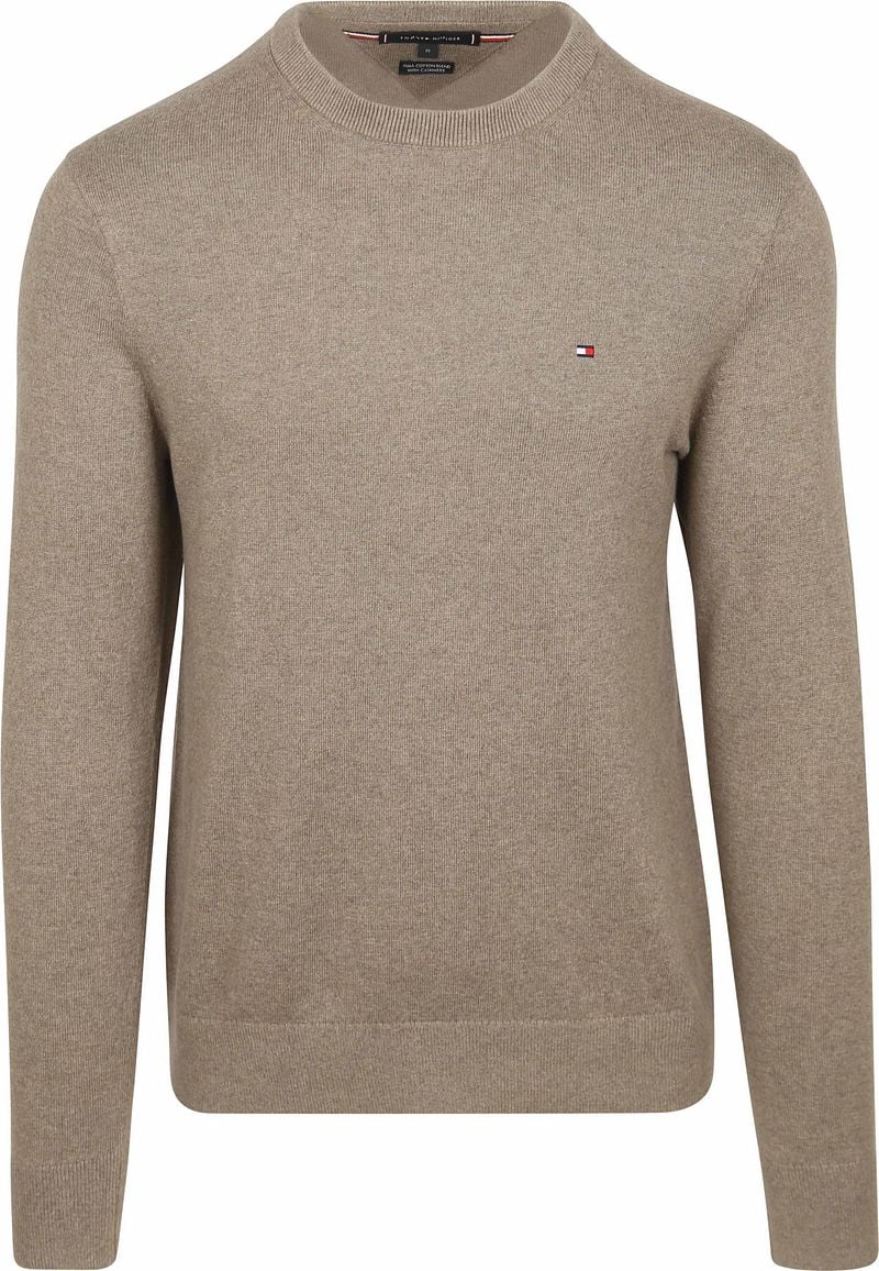 Tommy Hilfiger Pullover Kaschmir Taupe - Größe M günstig online kaufen