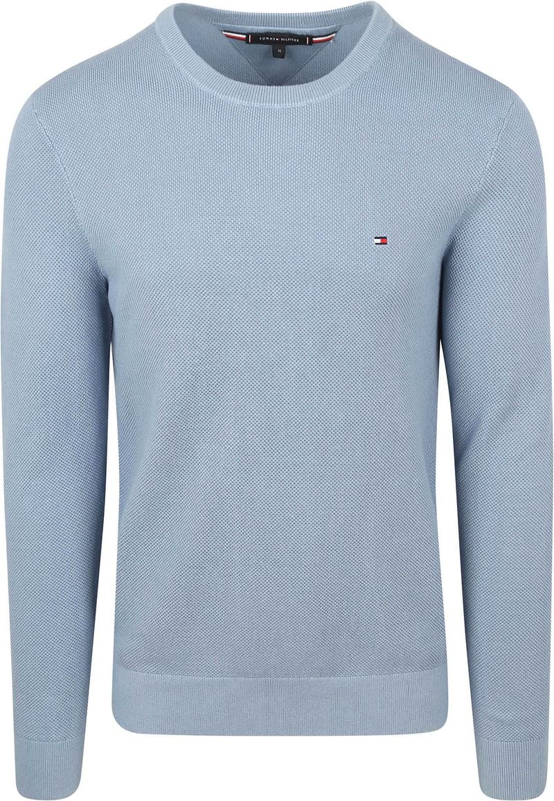 Tommy Hilfiger Structure Pullover Indigo  - Größe M günstig online kaufen