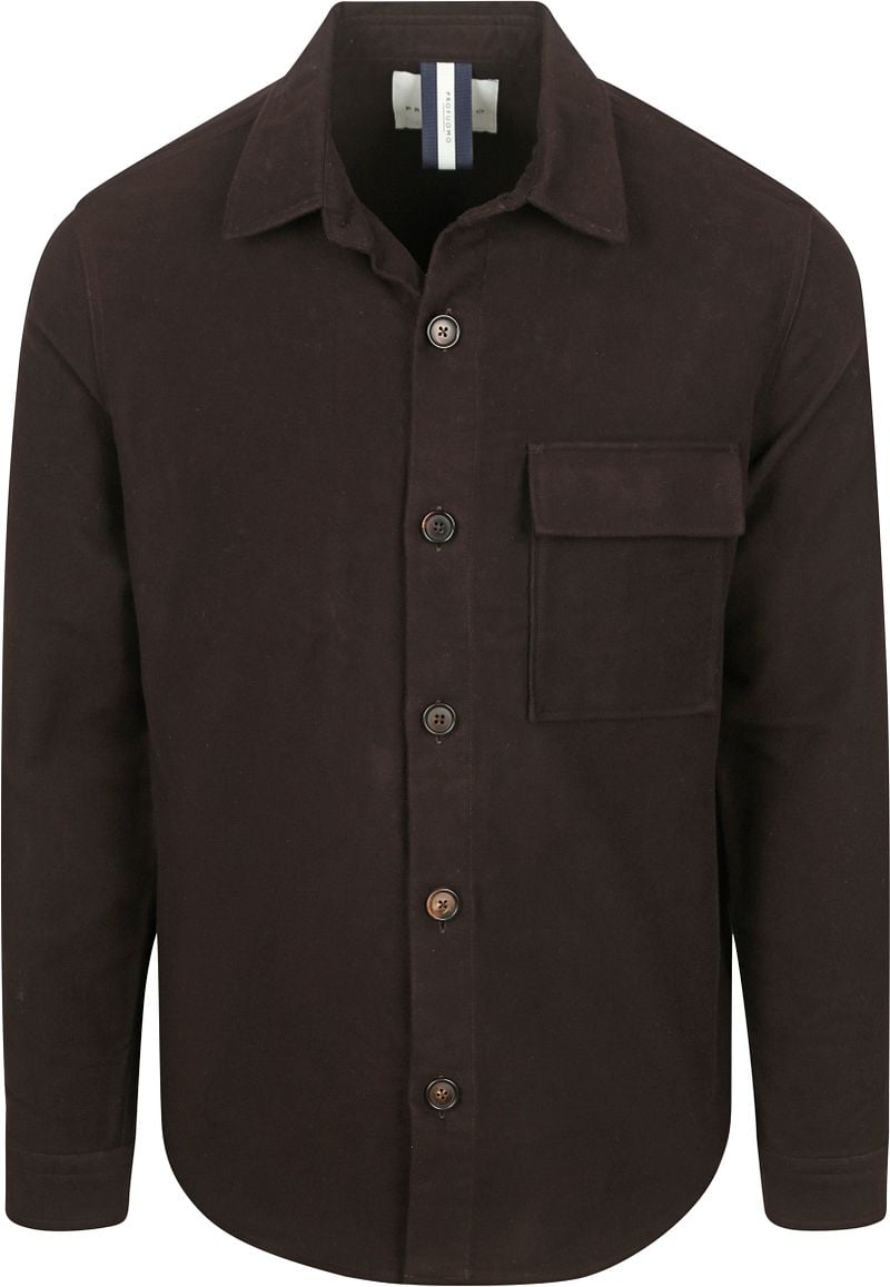 Profuomo Overshirt Moleskin Donkerbruin