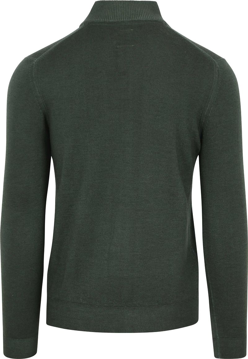 R2 Half Zip Pullover Merino Wolle Dunkelgrün - Größe XXL günstig online kaufen