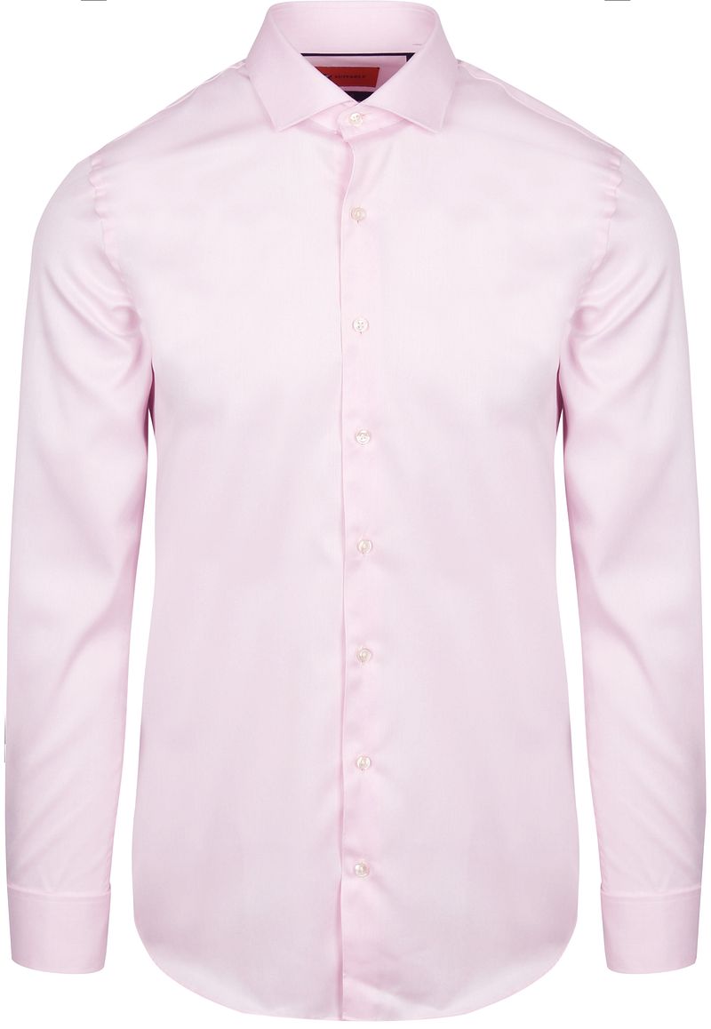 Suitable Overhemd Dubbel Manchet Roze