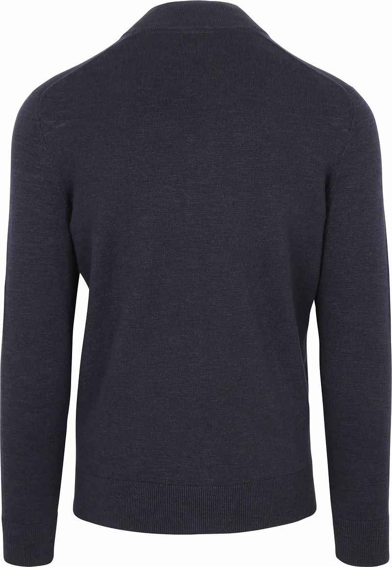 Suitable Vest Slub Yarn Navy