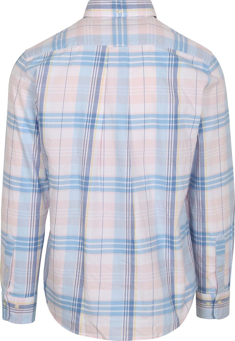 Gant Overhemd Tartan Ruit Roze