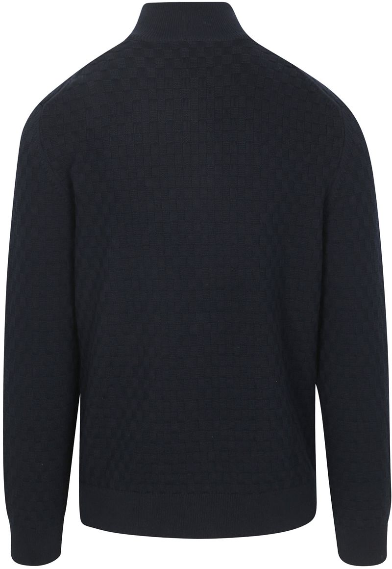 Gant Vest Texture Donkerblauw