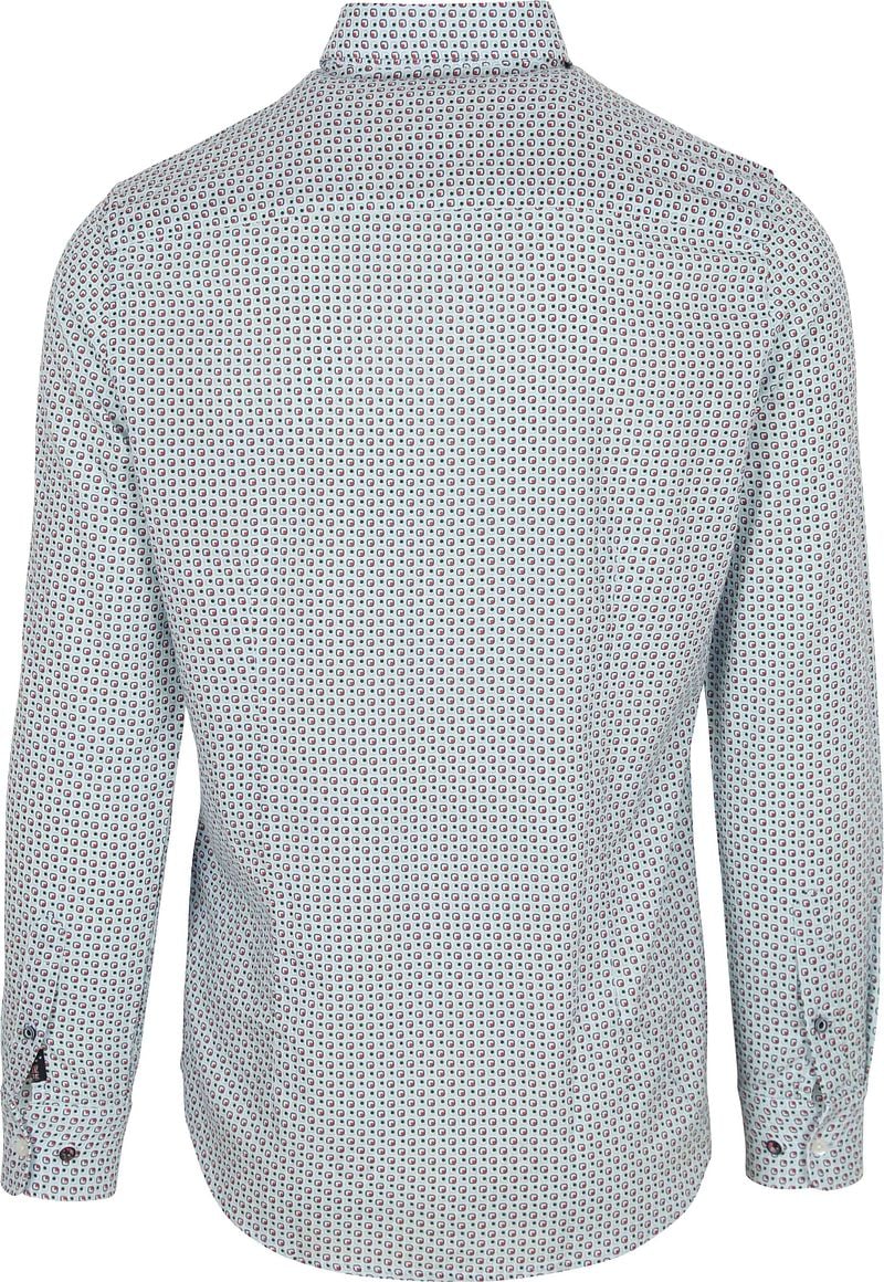 new zealand auckland NZA Overhemd Aidan Print Blauw