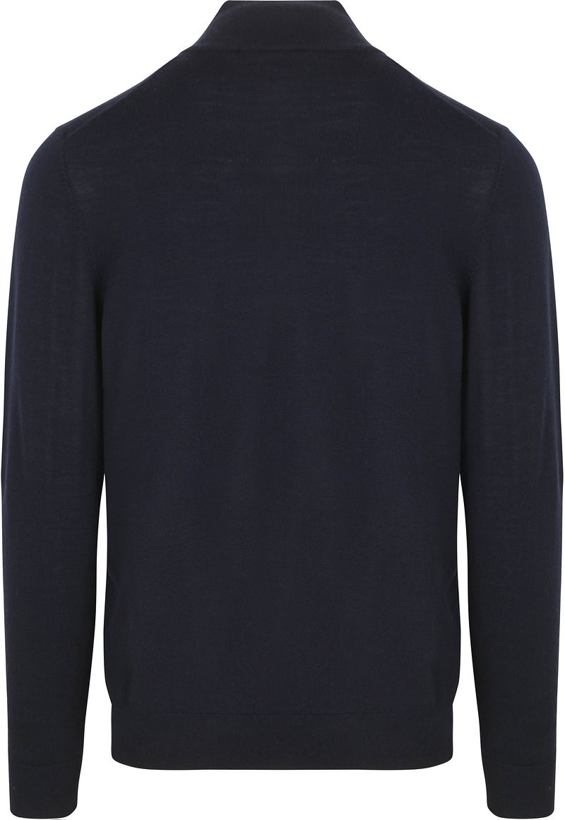 Profuomo Half Zip Pullover Merinowol Navy