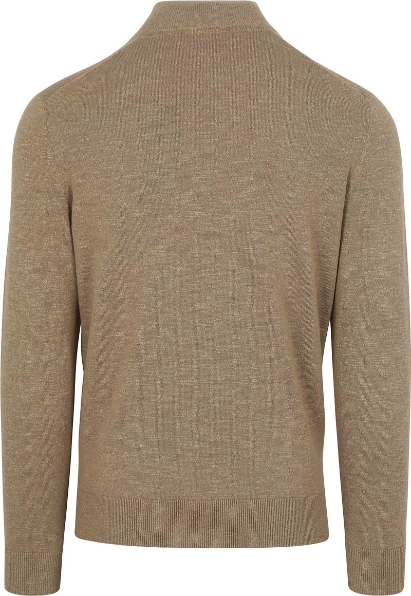 Suitable Vest Slub Yarn Beige