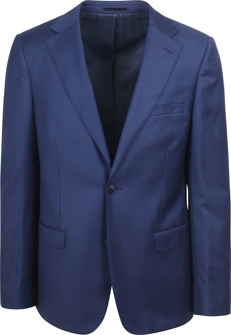 Suitable Kostuum Wol Royal Blauw