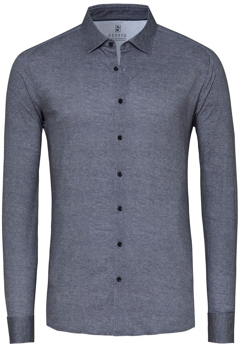 DESOTO Hemd Twill Optics Grau - Größe M günstig online kaufen