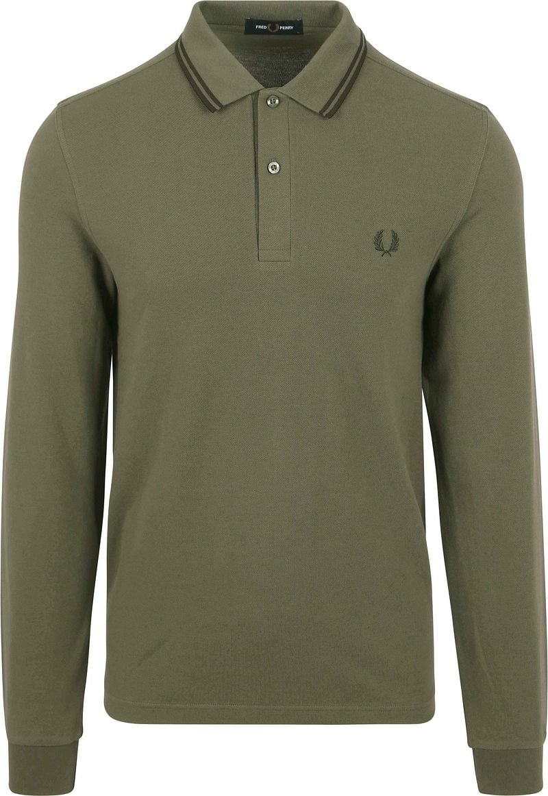 Fred Perry Longsleeve Polo Groen W49