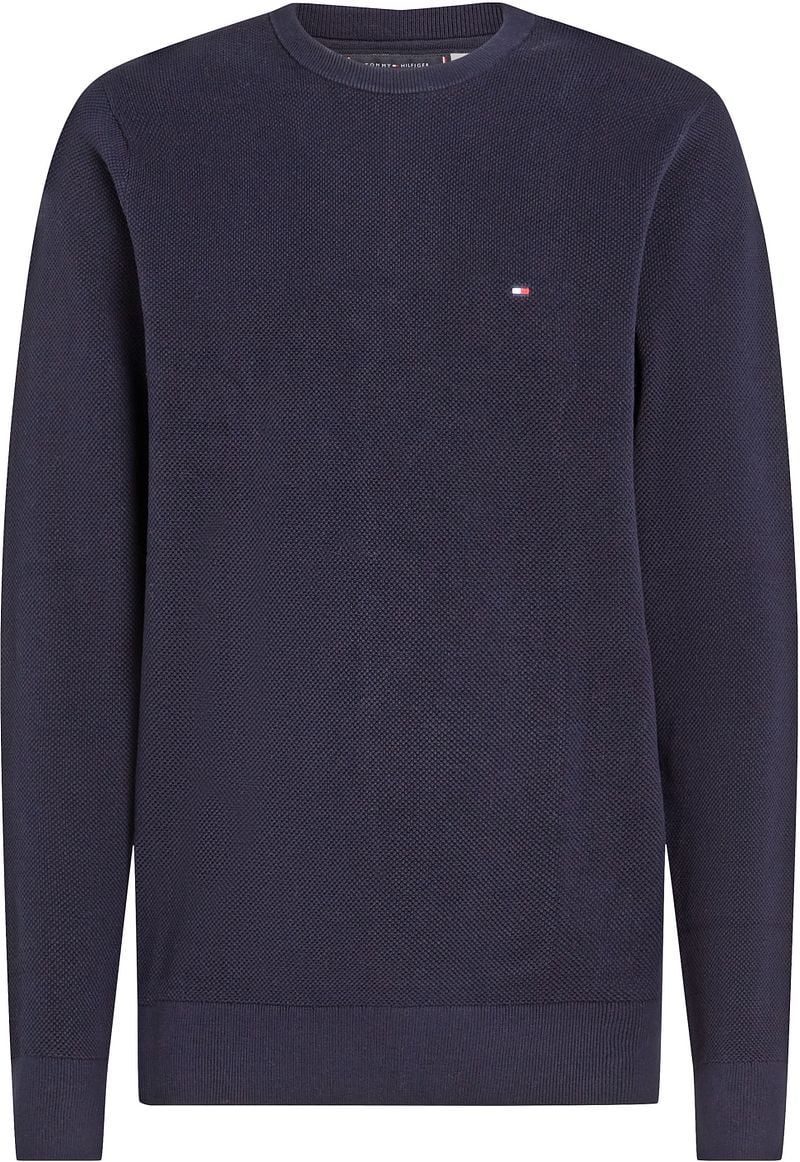 Tommy Hilfiger Sweater Essential Structure Navy - Größe 3XL günstig online kaufen