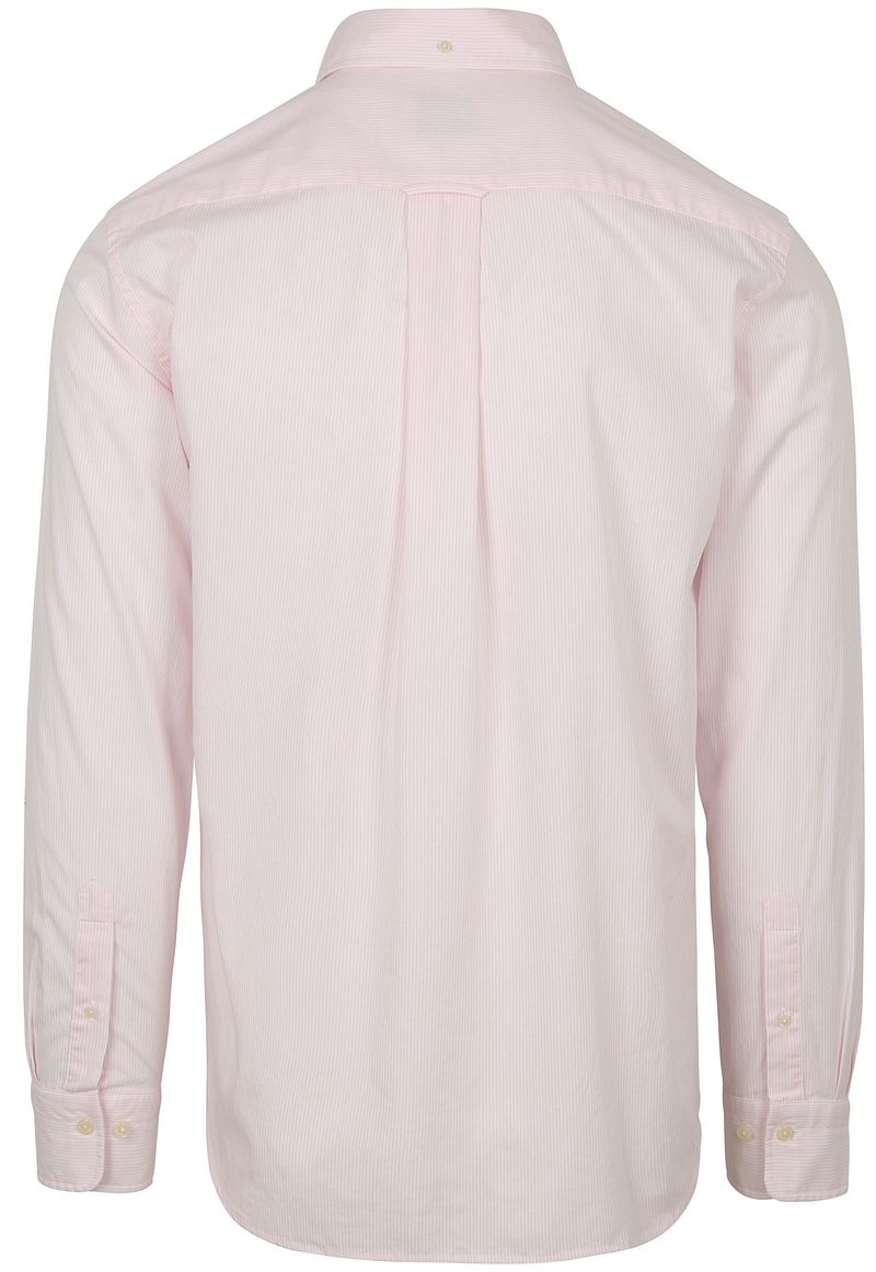 Gant Poplin Banker Overhemd Streep Lichtroze