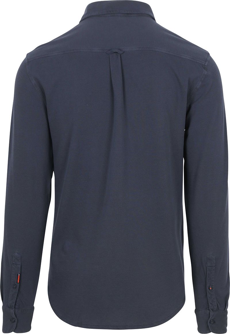 Superdry Overhemd Vintage Destroy Pique Sailing Navy