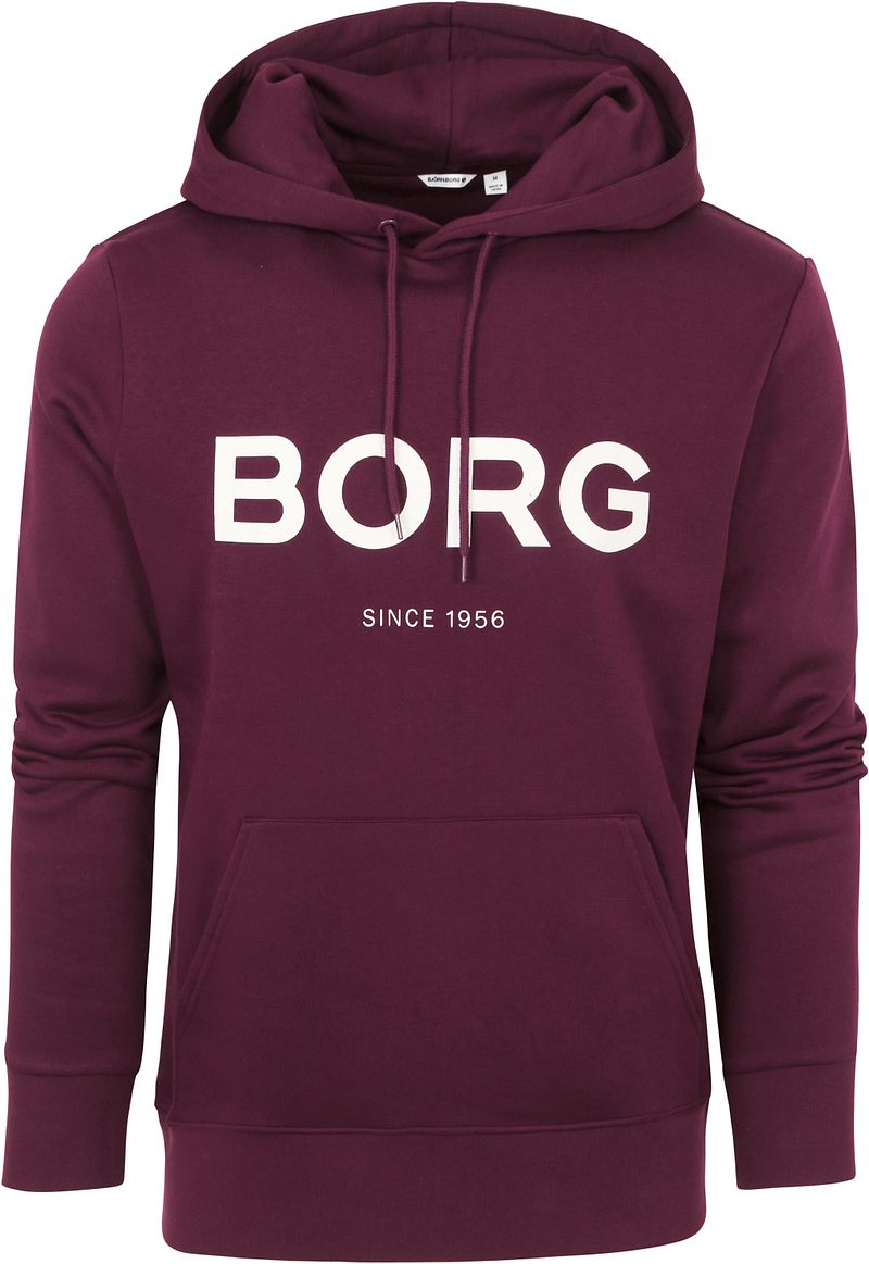 Bjorn Borg Pull Rouge Logo Bordeaux taille M