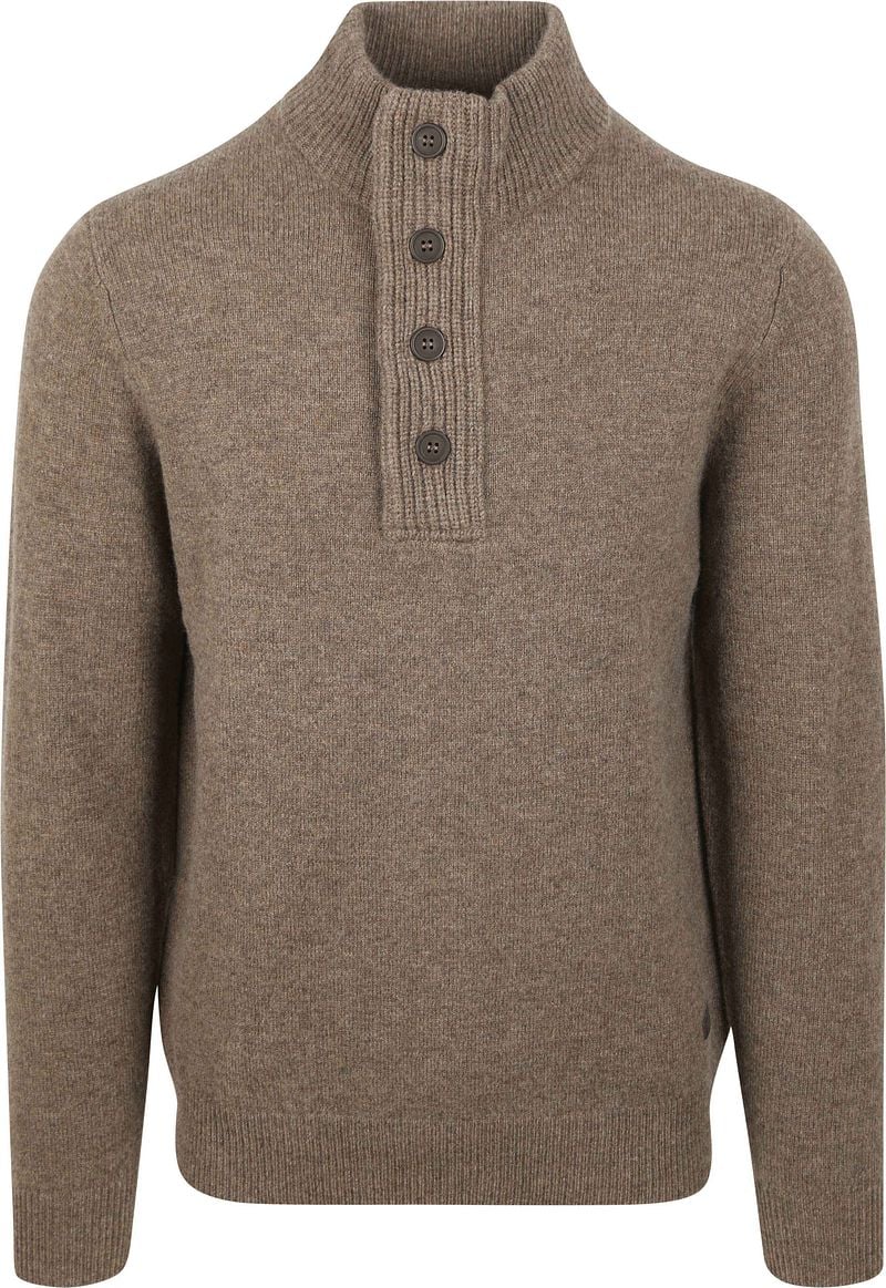 Barbour Mocker Trui Wol Taupe