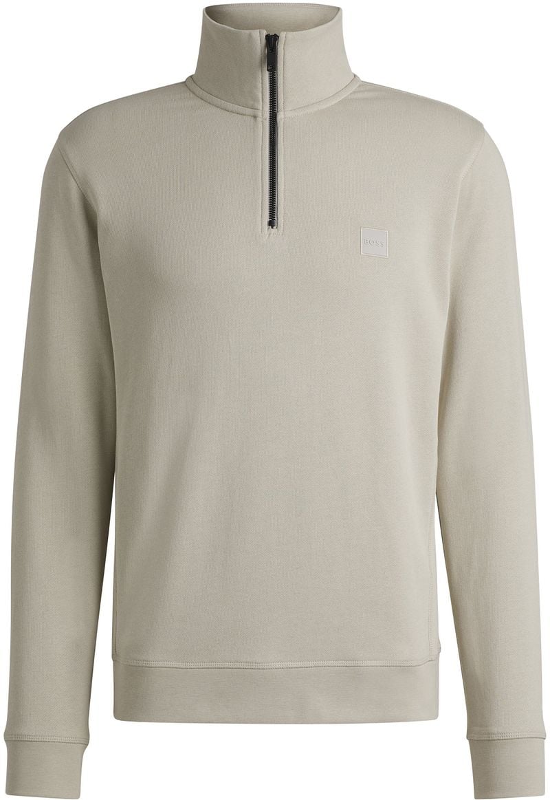 BOSS Zetrust Halfzip Pullover Hellbeige - Größe XL günstig online kaufen