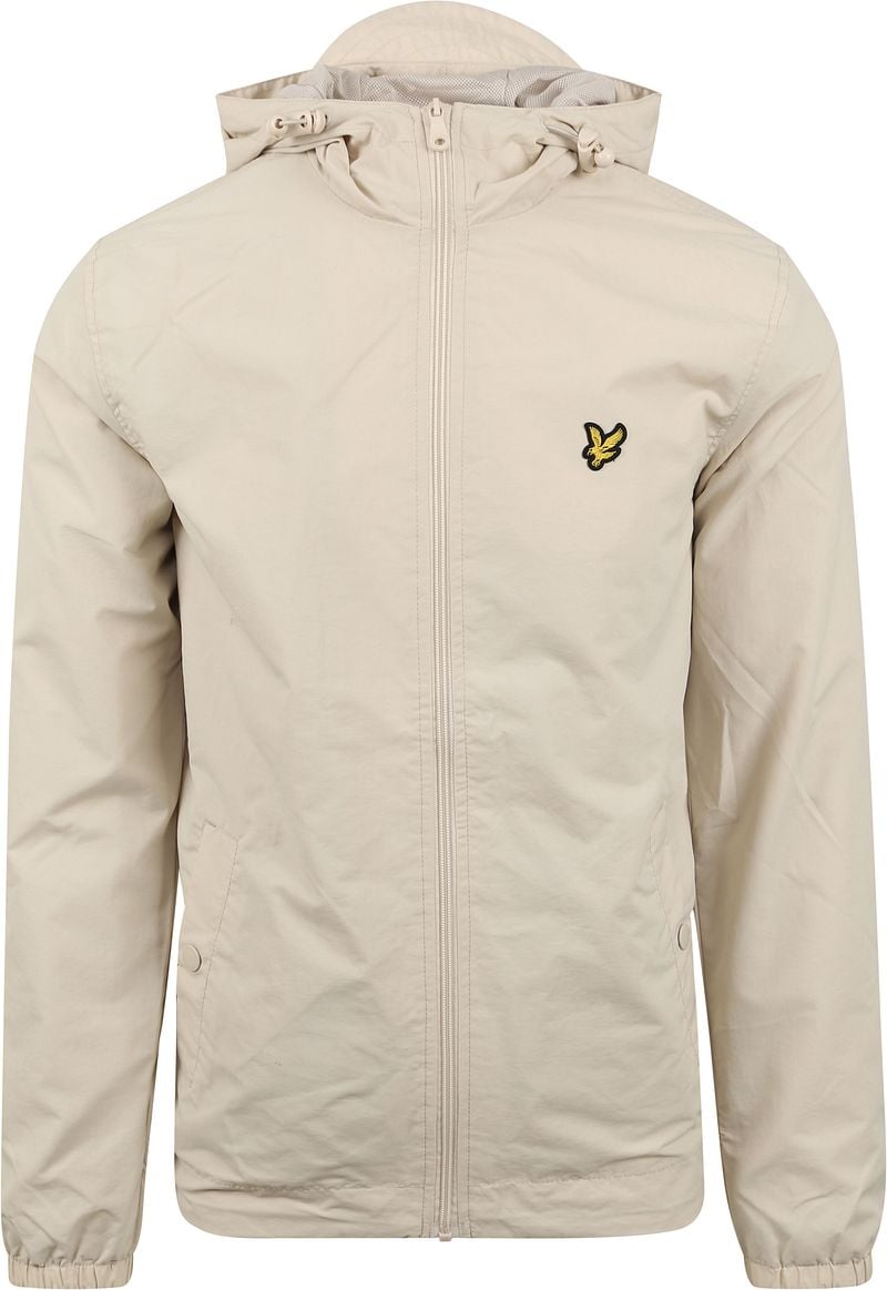 Lyle & Scott Zip Jacke Beige - Größe M günstig online kaufen