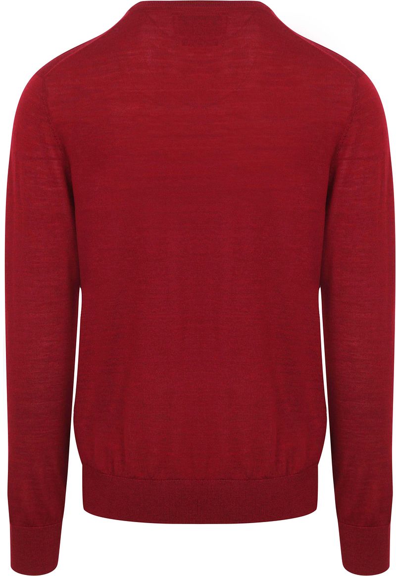 KING Essentials The John Pullover Merino Rood