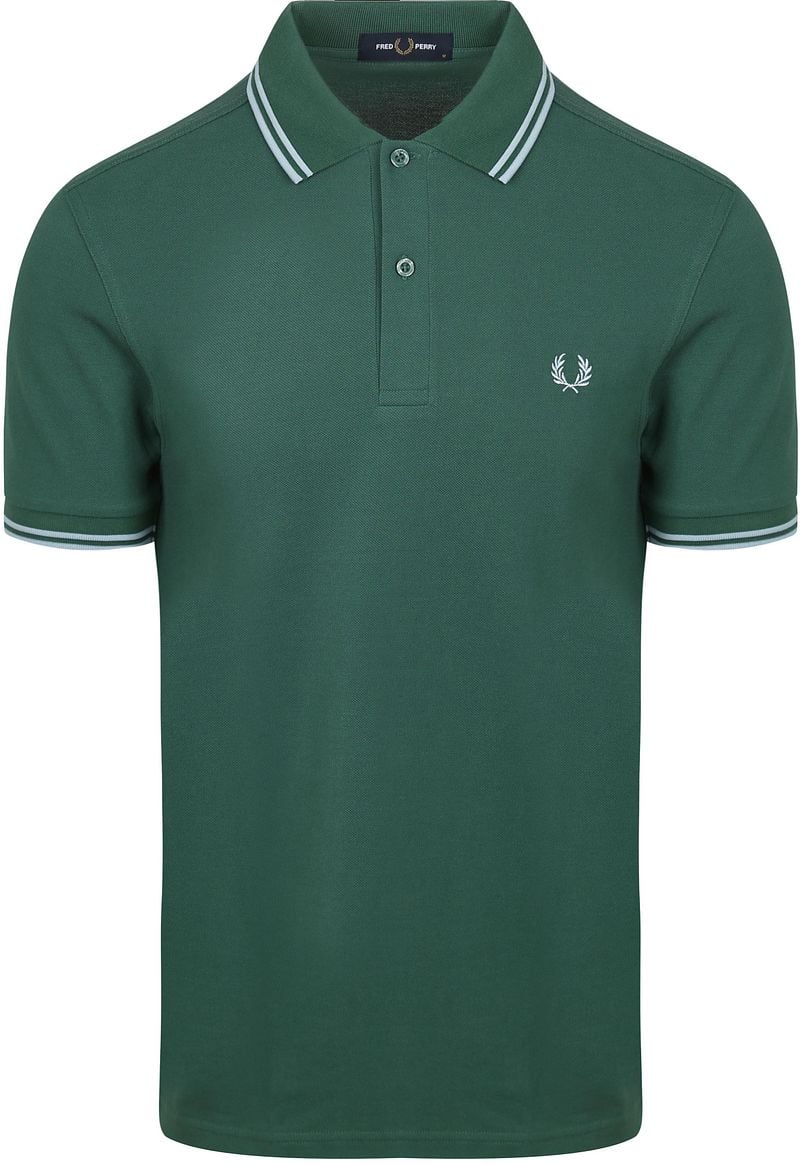 Fred Perry Polo Twin Tipped M3600 Groen Z59
