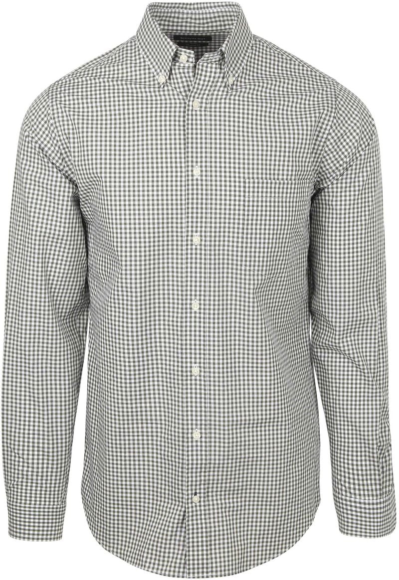 Steppin' Out Poplin Hemd Karos Grün - Größe XXL günstig online kaufen