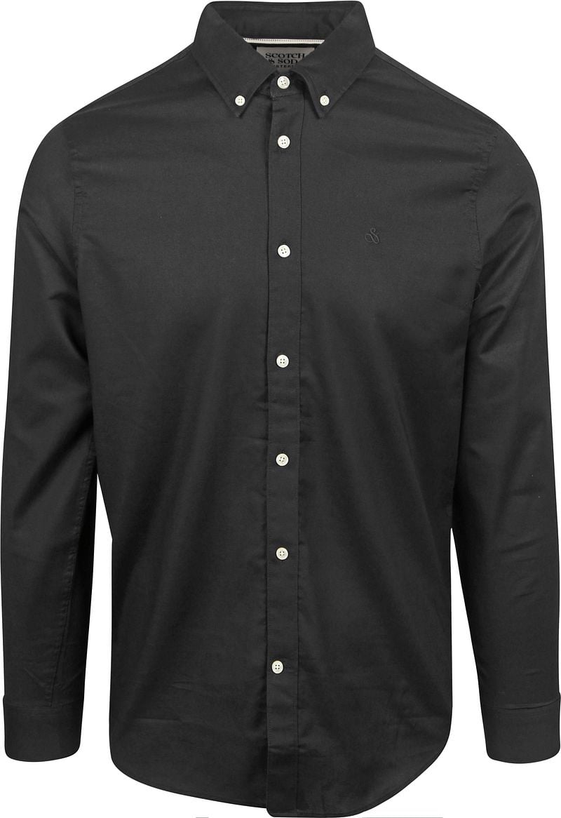 Scotch and Soda Core Oxford Overhemd Zwart