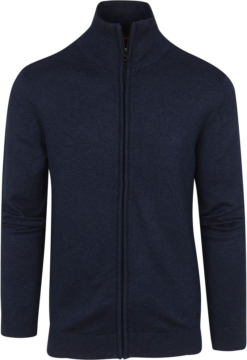 Petrol Gilet Tricoté Mélangé foncé Bleu foncé Bleu taille M