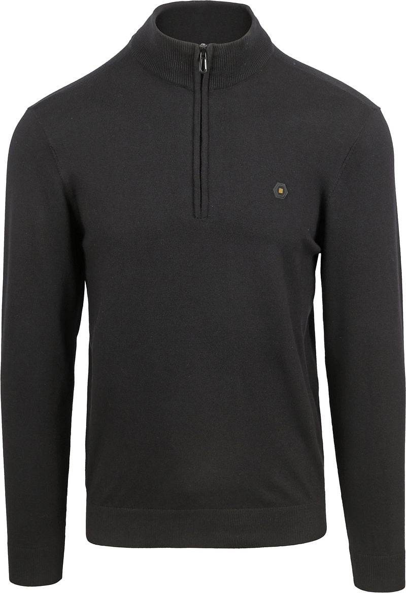 No Excess Halfzip Pullover Schwarz - Größe M günstig online kaufen