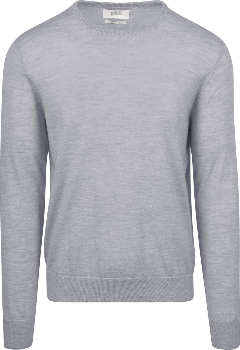 KING Essentials The John Pullover Merino Grijs