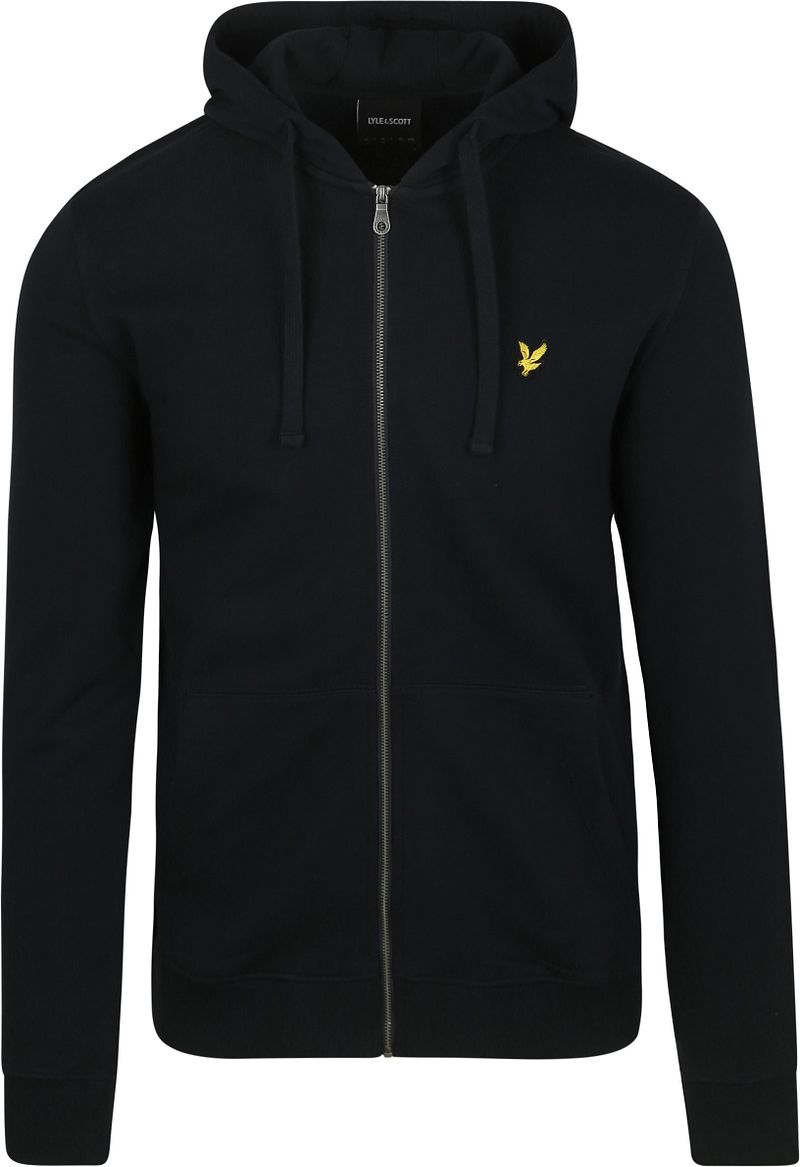Lyle & Scott Cardigan Zip Hood Dark Navy - Größe XXL günstig online kaufen
