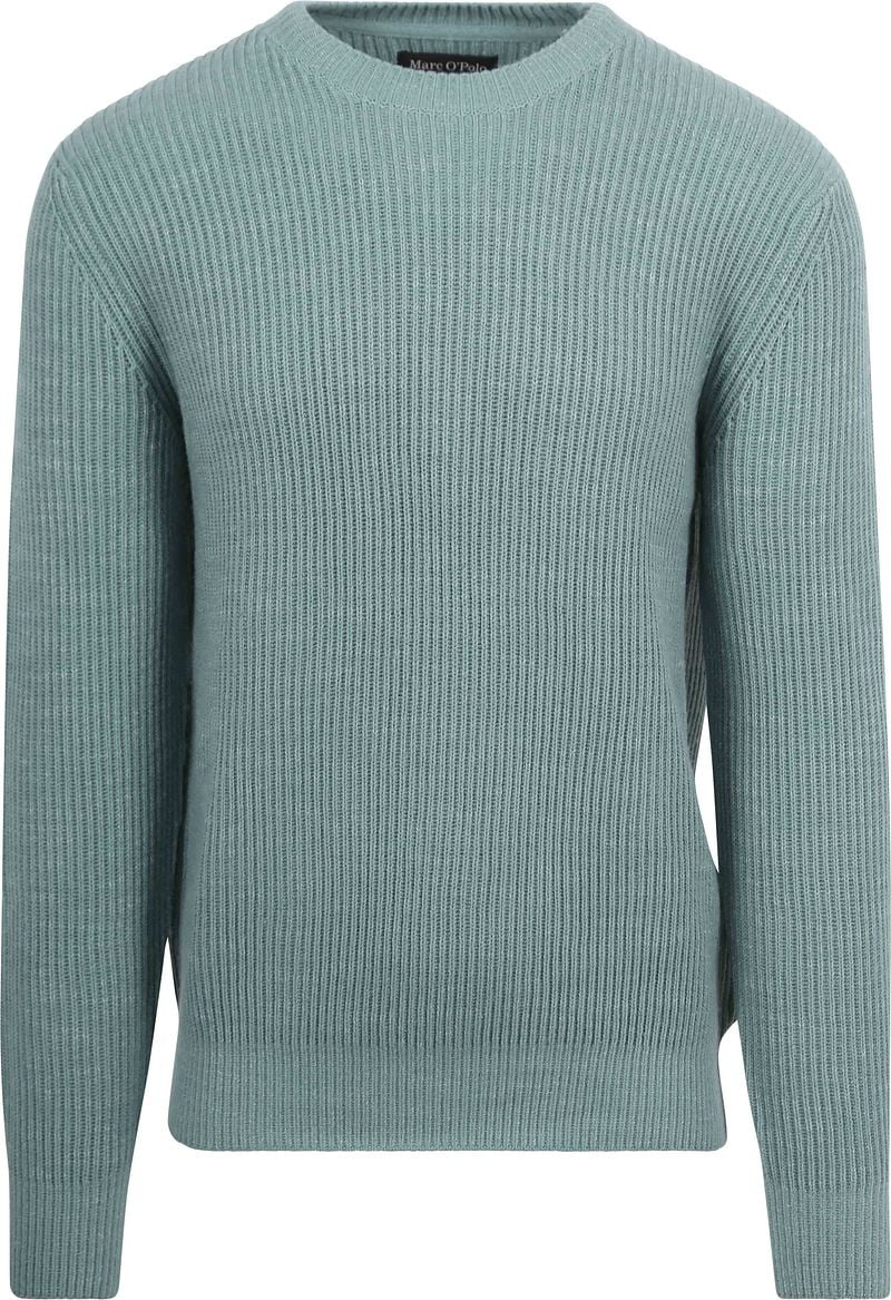 Marc O'Polo Pullover Wool Blend Stahlblau - Größe L günstig online kaufen