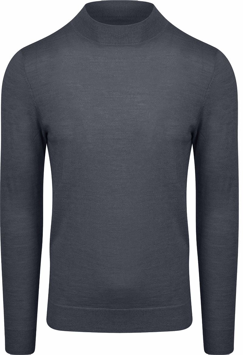 PROFUOMO Heren Truien & Vesten Pullover Mock Antraciet