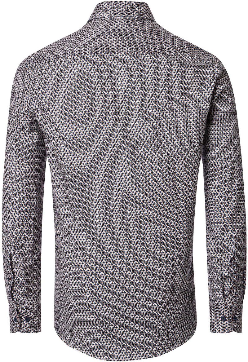 Casa Moda Overhemd Print Blauw