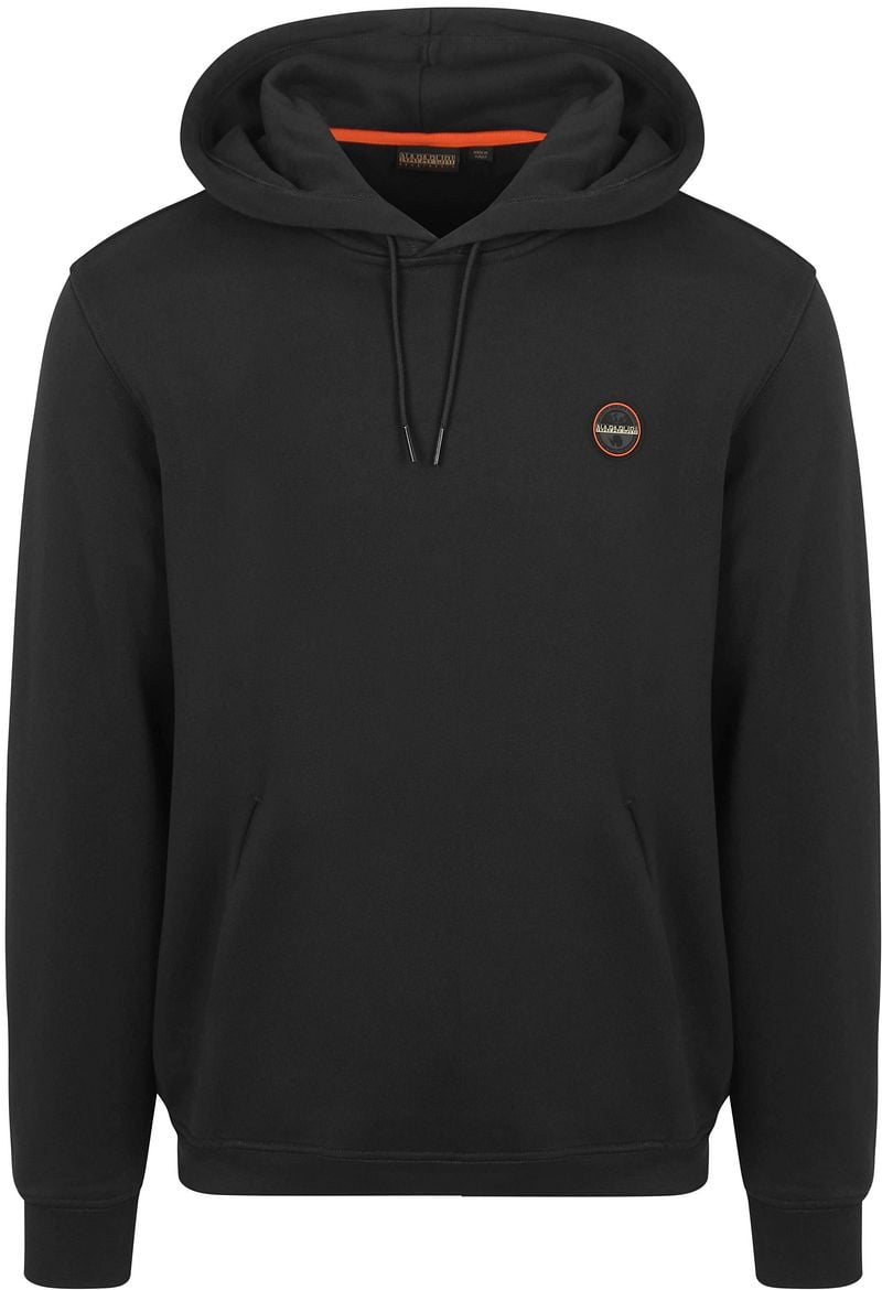 Napapijri Badge Hoodie Schwarz - Größe M günstig online kaufen