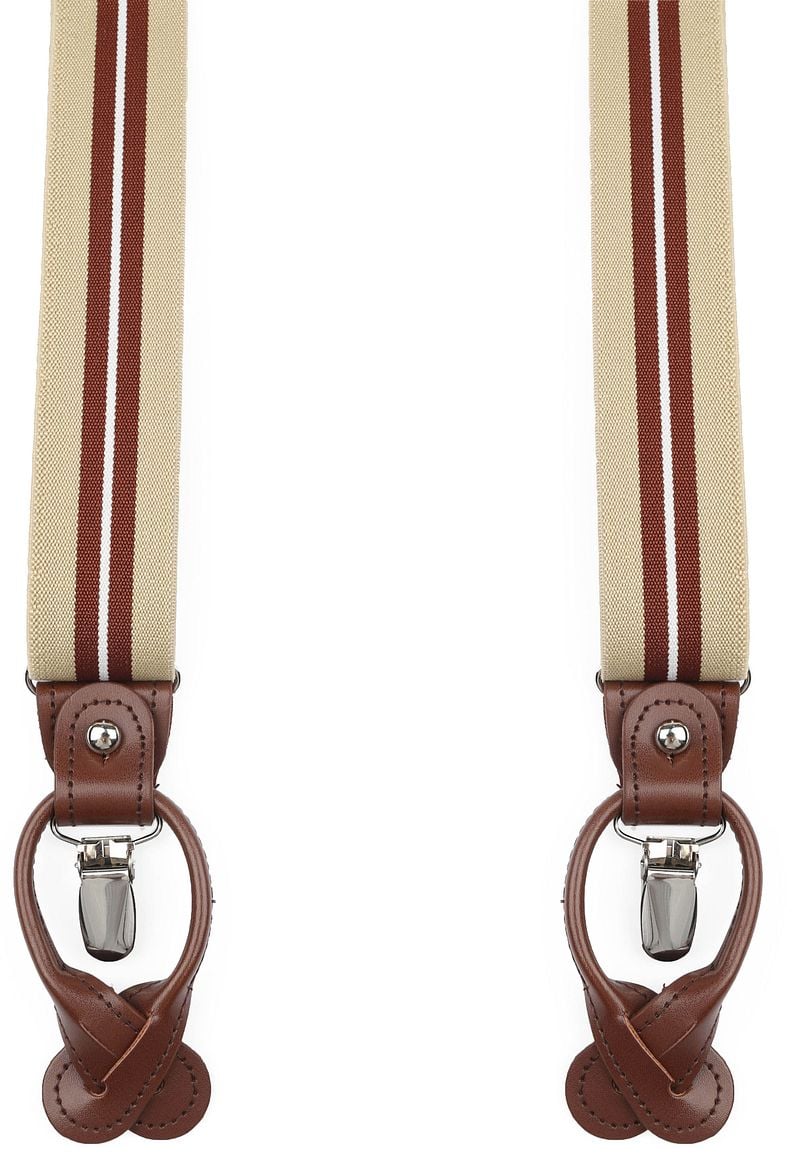 Suitable Luxe Bretels Streep Beige