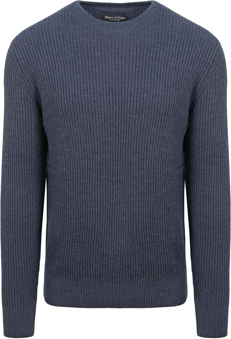 Marc O'Polo Pullover Wool Blend Navy - Größe L günstig online kaufen