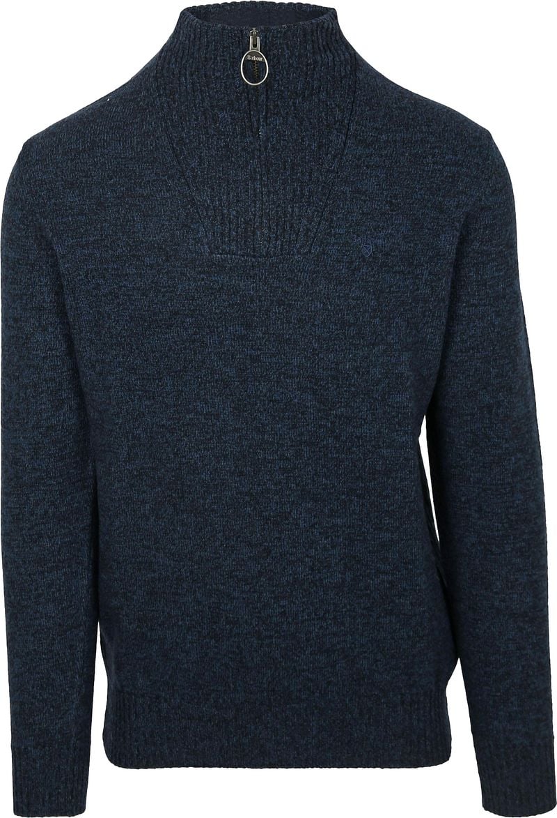 Barbour Half Zip Pullover Lambswool Navy - Größe L günstig online kaufen