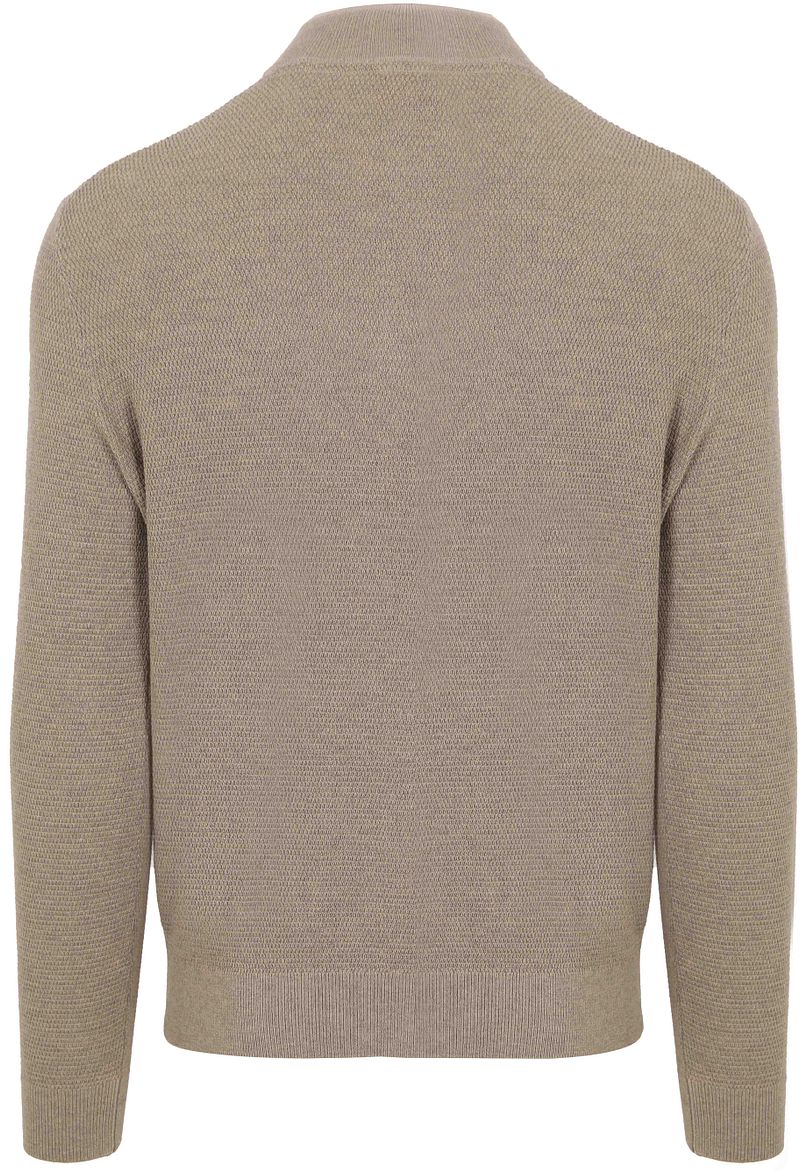 Suitable Structure Half Zip Trui Sand