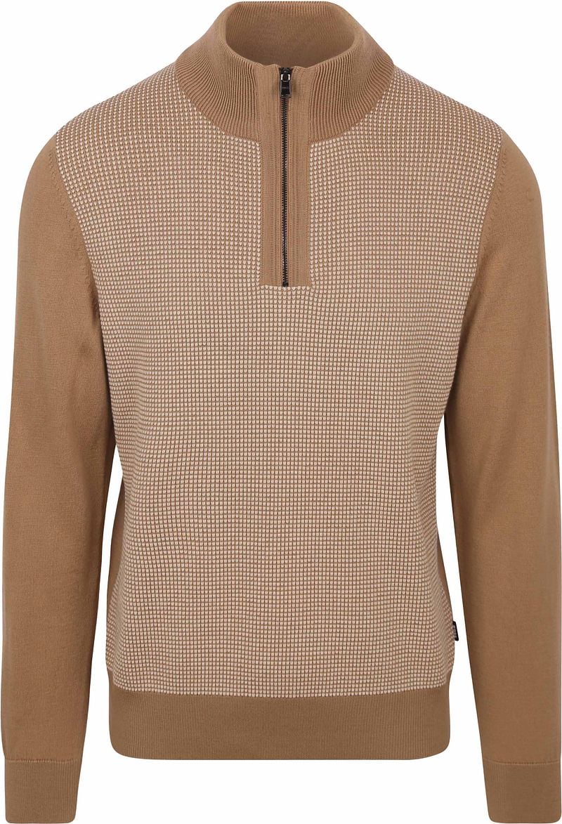Hugo Boss Kameel Trui Stijlvolle Mode Brown Heren