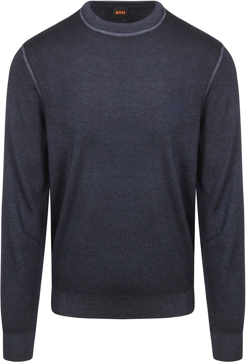 BOSS Pullover Astefano Wolle Navy - Größe XXL günstig online kaufen