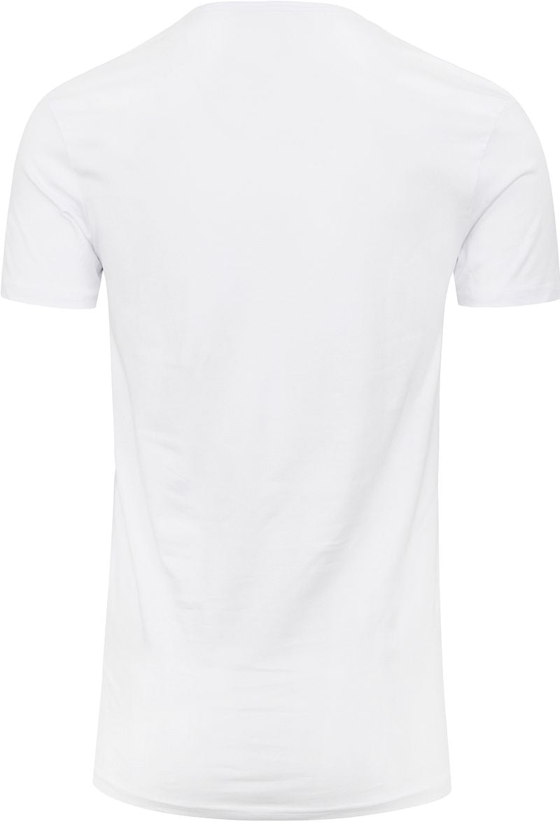 Garage Stretch Basic T-Shirt Weiß V-Ausschnitt - Größe L günstig online kaufen