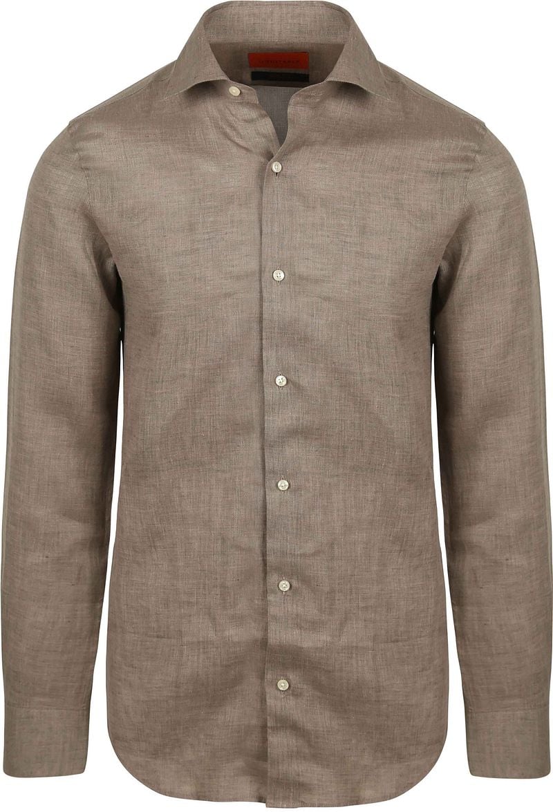 Suitable Hemd Leinen Taupe - Größe 40 günstig online kaufen